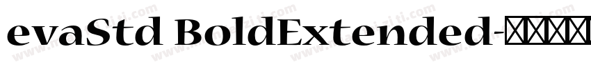 evaStd BoldExtended字体转换